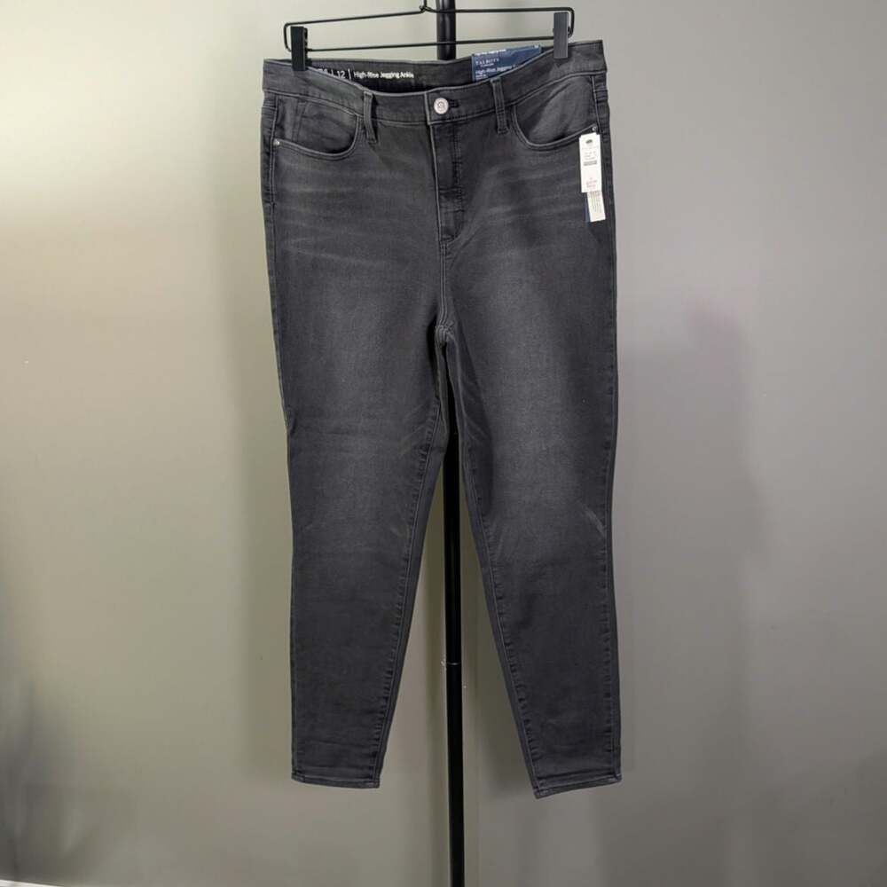 NWT Talbots High Rise Jegging Jeans Ankle Size 12 Black